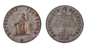FRANCIA DEUXIEME REPUBLIQUE Liberté Egalité Fraternité 23, 24 Fevrier - 1848 - Picture 1 of 1
