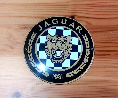 JAGUAR BRITISH CAR Emailschild MAKELLOS Werkstatt Garage Tür-Schild 12cm - Bild 1 von 4