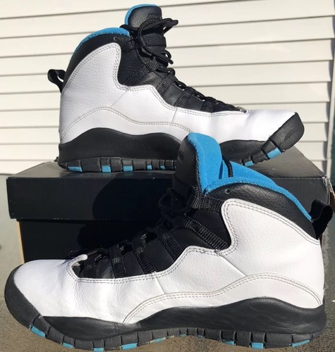 Air Jordan Retro X 10 bianco cipria blu bianco taglia donna 8 giovane 6 EU 38 5