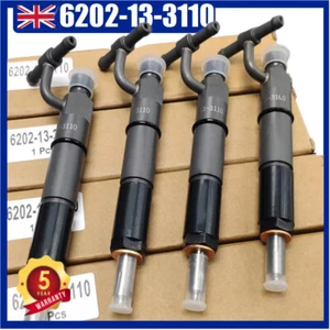 4X Inyector de combustible para Komatsu 4D95 WA50-1 PC70-7E 6202-13-3110 6202133110 - Imagen 1 de 6
