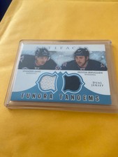 2012-13 Artifacts Tundra Tandems Dual Jerseys Blue Evander Kane Dustin Byfuglien