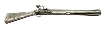MINIATURE PEWTER METAL REPLICA BLUNDERBUSS RIFLE SHOTGUN 1/6 5" INCH 1/7 SCALE - Image 1 of 4
