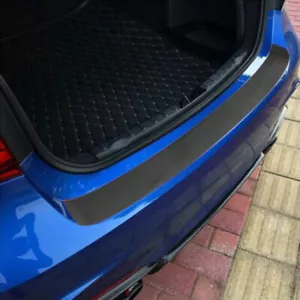 Carbon Fibre Car Rear Bumper Protector Corner Trim Sticker Auto Car Accessories - Foto 1 di 23