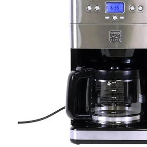 Kenmore Elite 12-Cup Programmable Burr Grinder Coffee Maker - Silver Elegance - Picture 1 of 11