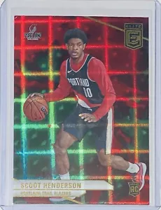 2023 Panini Donruss Elite #233 Scoot Henderson (RC) - Portland Trail Blazers - Picture 1 of 2
