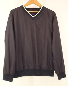 Polo Sport Mens L Long Sleeve Blue Mesh Lined V Neck Windbreaker Golf - Picture 1 of 7
