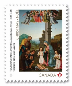 qq. MADONNA AND CHILD = CHRISTMAS = DIE CUT booklet stamp MNH Canada 2017 #3046i - Picture 1 of 1
