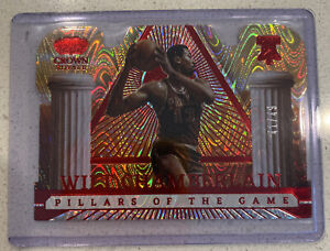 2022-23 Crown Royale WILT CHAMBERLAIN Pillars of the Game Die-Cut Red 41/49 🔥