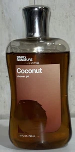 Bath & Body Works Simply Signature COCONUT Shower Gel / Wash 10oz ~Rare Retired - Picture 1 of 6