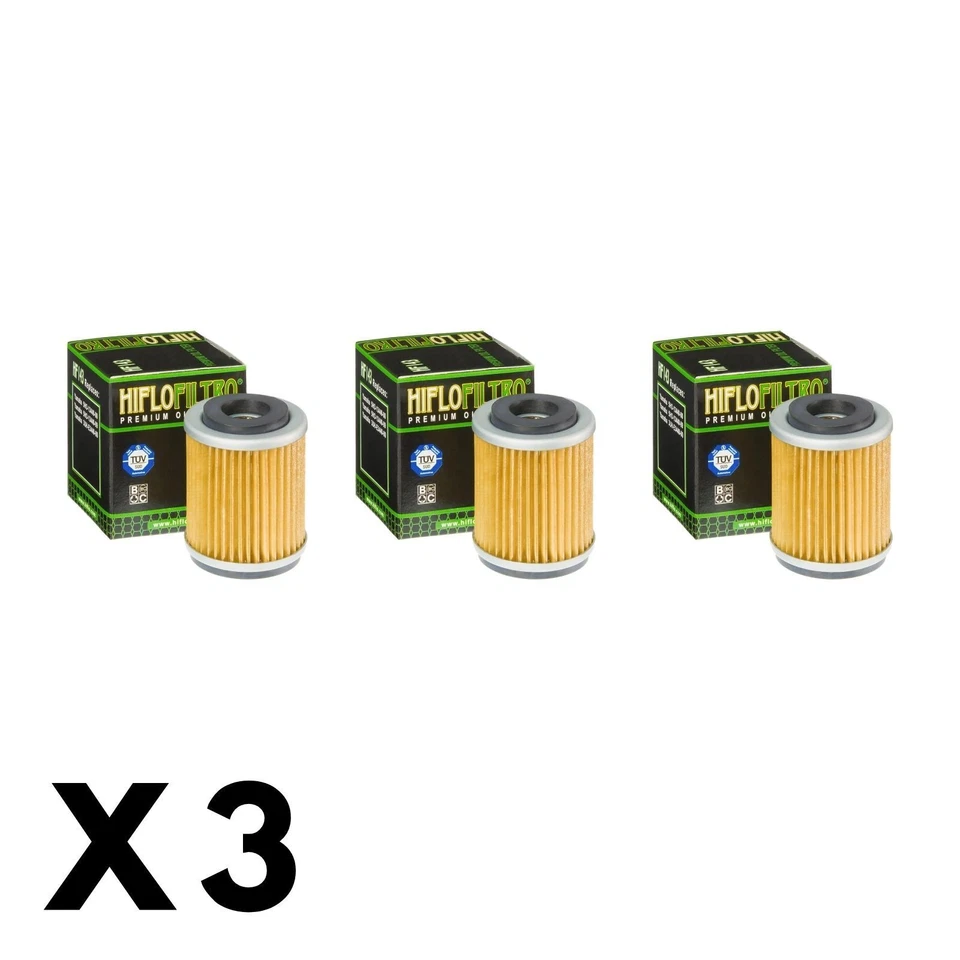 Paquete de 3 filtros de aceite Hiflo para Yamaha XT200 1982-1983 Foto 1 de 1