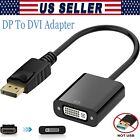 Display Port DP Male to DVI Female Adapter With Cable Converter for Laptop & PC