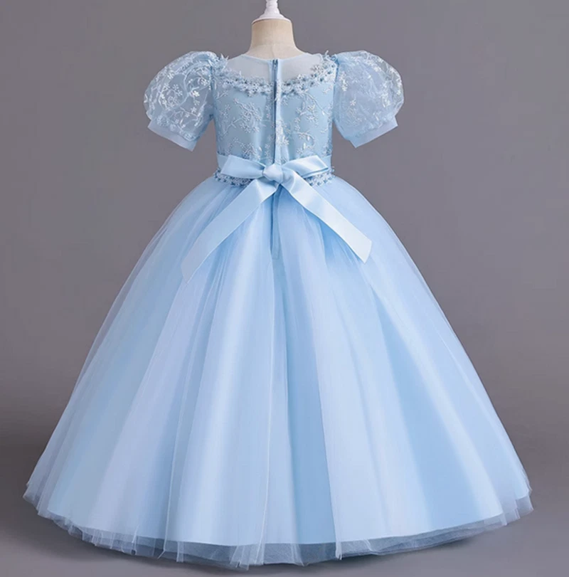 Short Sleeve Girls  First Communion For Girls Flower Girl Dresses - Image 1 of 1