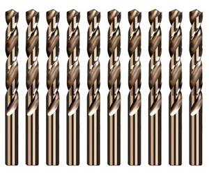 Cobalt Drill Bit with Size 1/16" to 1/2" HSS M35 Metalworking Drill Steel Metal - Picture 1 of 44