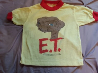 Vintage 1982 E.T. KIDS PAJAMA TOP Shirt Foto 1 de 4