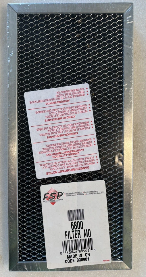 Filtros - Campana extractora Whirlpool / Microondas PS3829 (FSP P/N 6800) - Pack de 2 Foto 1 de 1