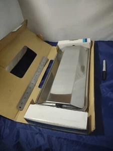 GENUINE RETRAC MIRROR WEST COAST HEAD STAINLESS STEEL HEATED 7" x 16" 1159H - Picture 1 of 13