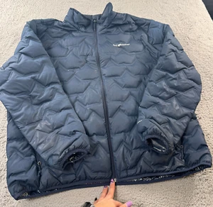 Columbia Walker Mill Heat Seal 650 Down Omni Heat Puffer Jacket Blue Men’s 2XL - Bild 1 von 14