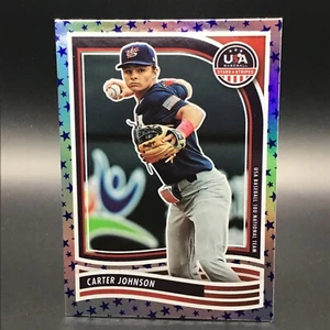 CARTER JOHNSON 2024 USA Stars & Stripes BLUE HOLO 18U - Picture 1 of 2