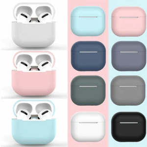 Silicone Shock Proof Protective Cover Case Slim Skin For Apple AirPods Earphones - Picture 1 of 20