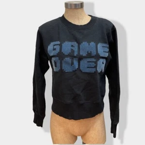 AMERICAN Retro Game Over Sweatshirt  Size 0 - Picture 1 of 4
