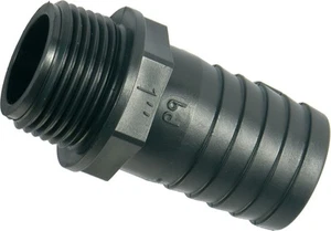 PP Schlauchkupplung mit AG 1/2"-2" und Schlauchtülle 12-50 mm (1/2"-2") - Bild 1 von 2