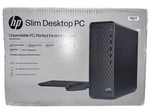 HP Slim Desktop PC w/ Intel Pentium Silver J5040 & 8GB RAM S01-aF2023w Black OB - Bild 1 von 6