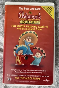 The Chipmunk Adventure | Promotional / Screener VHS | TESTED - Picture 1 of 4