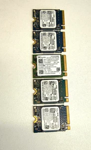 ** JOB LOT ** 5 x MINI 256GB NVMe M.2 Drives (Half Size) ** JOB LOT * - Afbeelding 1 van 3