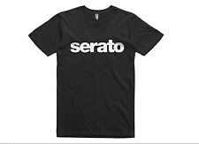 Serato Logo T-Shirt (White Logo on Black Shirt), Men's 2XL