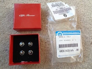 OEM MOPAR 68261633AA ALFA ROMEO TIRE VALVE STEM CAPS SET/4 NEW NOS GREAT DEAL! - Bild 1 von 4