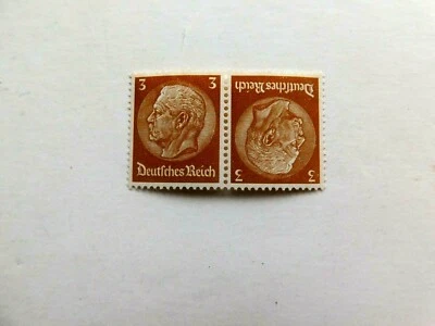 Germany 3416 Tete Beche pair (part of booklet) Mint/NH/OG/VF, 1934 - Image 1 of 2