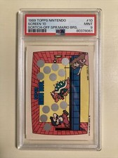 1989 Topps Nintendo Scratch-Off Game Super Mario Bros Screen 10 #10 PSA 9