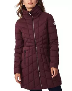 Bernardo Animal Free hypo-allergenic Quilted Puffer Coat in Garnet Size M - Picture 1 of 3
