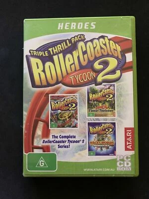 Triple Thrill Pack Rollercoaster Tycoon 2 Complete + Expansions -PC Windows DVD - Image 1 of 3