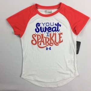 Girl's Little Youth Under Armour Heat Gear Polyester Shirt - Picture 1 of 11