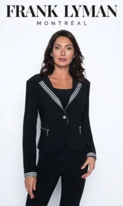 New with tags * Frank Lyman Black jacket size 8 Original Price £199 - Picture 1 of 3