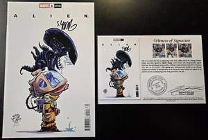 Alien (2021) #1 Skottie Young Variante Cubierta FIRMADA Skottie Young Notarizada WOS - Imagen 1 de 6