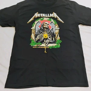 Metallica Tee T-shirt Short Sleeve Black Cotton Band Tee Size Medium New  - Picture 1 of 12