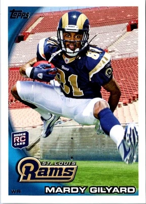 2010 Topps Mardy Gilyard #264 St. Louis Rams Football Card - Image 1 of 2