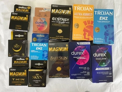 Condones Trojan Durex Magnum Prolong Éxtasis Skyn Lotes Nueva Caja Látex o No Látex Foto 1 de 4