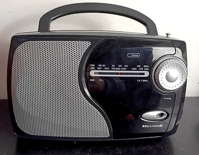 WeatherX AM/FM NOAA Weather Radio-WR282B, AC/DC Excellent Condition. w/Batteries - Image 1 of 4