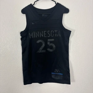 NBA Dri-Fit Minnesota Timberwolves Derrick Rose #25 MVP Blackout Jersey Men's Si - Picture 1 of 8