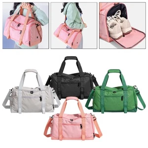 Gym Bag Travel Bag with Shoe Compartment Multi Pocket Luggage Portable - Picture 1 of 27