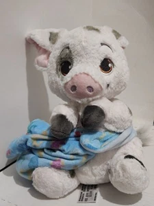 Disney Parks Baby Moana Pua Pig w/Blanket Pouch 11" Plush Stuffed Animal Toy - Picture 1 of 2