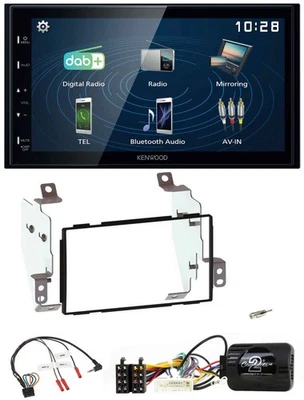 Kenwood 2DIN Bluetooth Lenkrad USB DAB Autoradio für Nissan Note E11 2009-2013 - Bild 1 von 4
