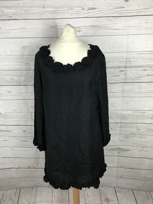 Women's French Connection Dress - Uk8 - Black - 100% Silk - Great Condition - Image 1 of 4
