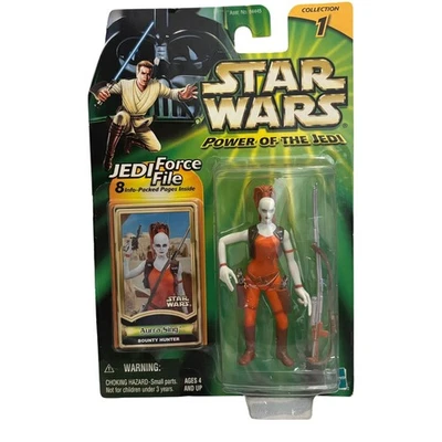 Figura de acción Star Wars Power of the Jedi Aurra Sing Bounty Hunter Hasbro 2000 Foto 1 de 4