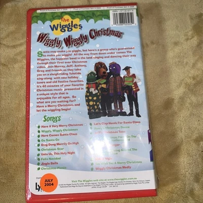 Wiggles, The: Wiggly Wiggly Christmas (VHS, 2000) Sealed - Image 1 of 2