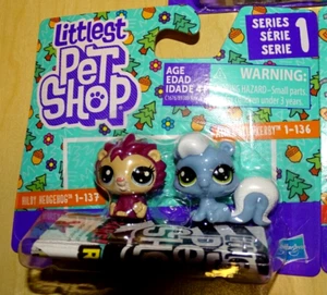 Hasbro LPS Littlest Pet Shop 1-137 Hildy Hedgehog 1-136 Alina Skunkerby New - Picture 1 of 2