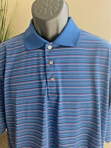 POLO GOLF A RIGHE GRANDE LONE CYPRESS PEBBLE BEACH LUSSO PERFORMANCE - Foto 1 di 4